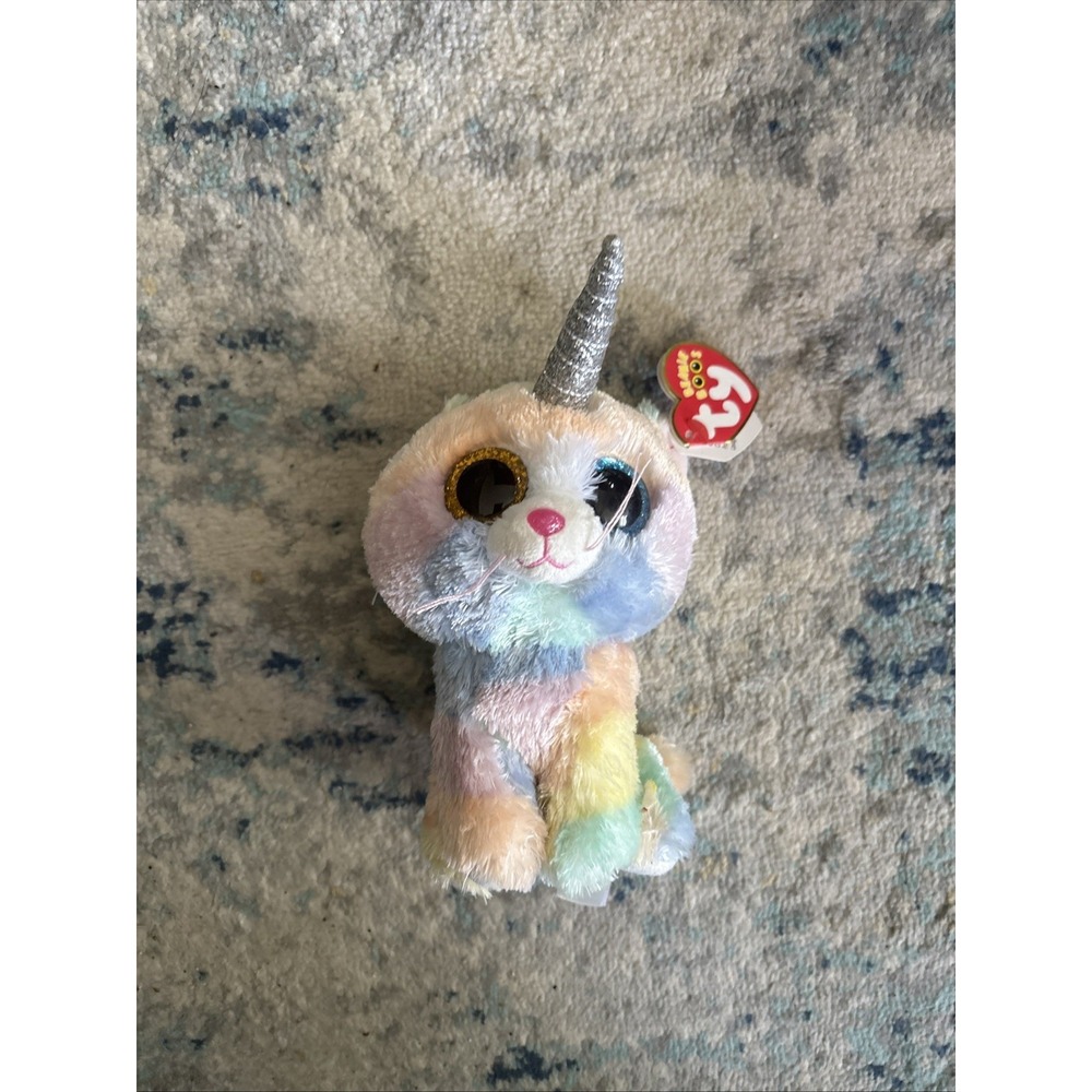 TY Beanie Boos - HEATHER the UniCat (6 inch) - Boo Toy